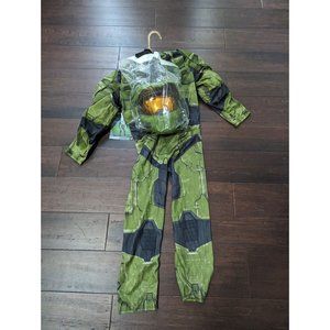 NWT Youth Sz M 8-10 Halo Master Chief Halloween Costume With Mask